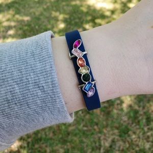 KEEP Collective Rainbow Geo Bar-Silver 🌈